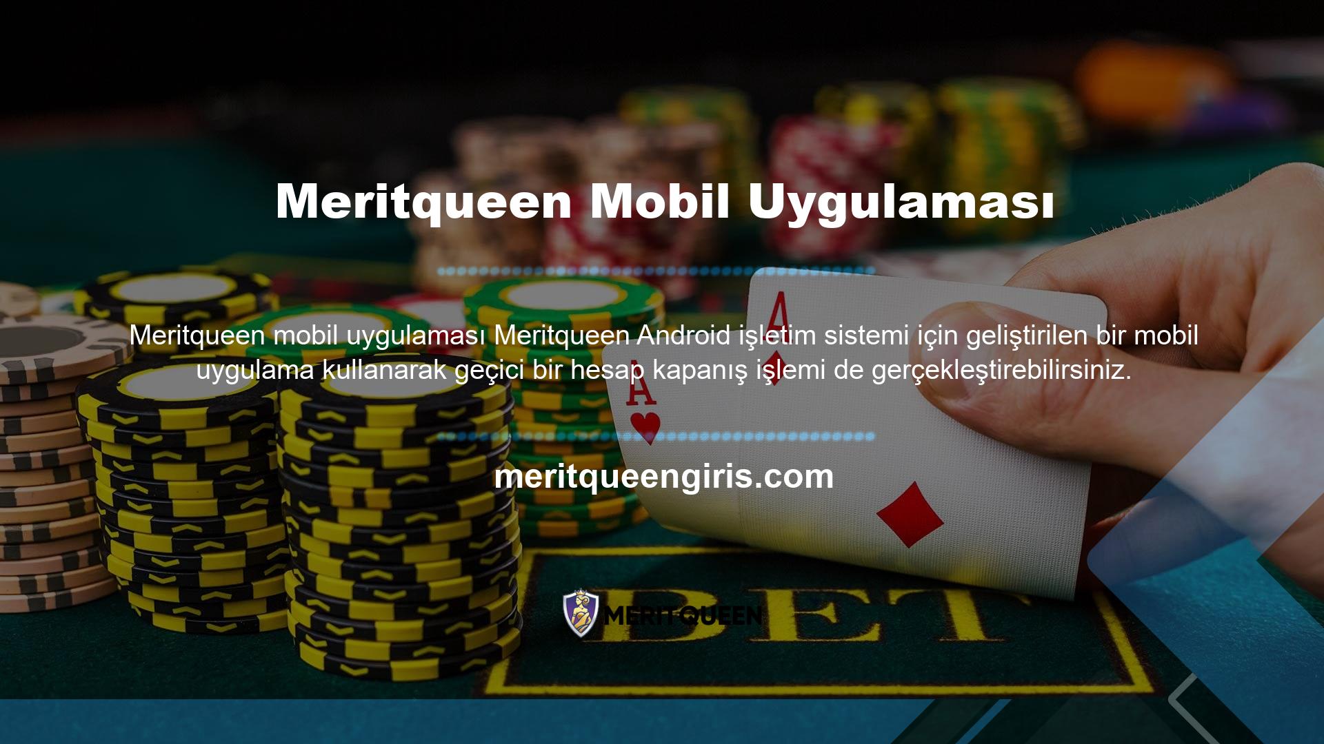Meritqueen üyelerinin ayrılması hakkında kullanıcı hesabınızı geçici olarak kapatmak istiyorsanız, bunu ana sayfada kendiniz yapabilirsiniz
